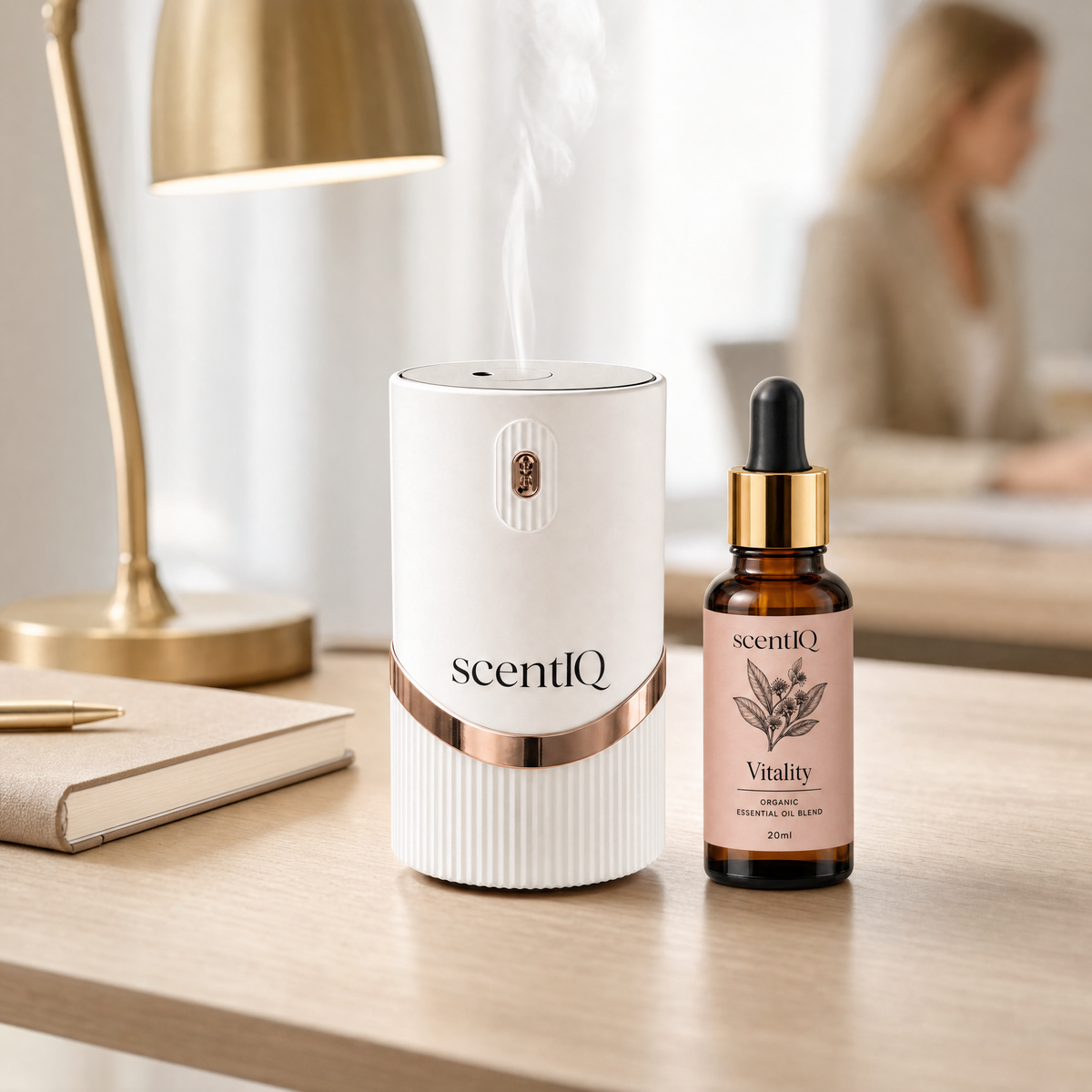 scentIQ Waterless Diffuser | White