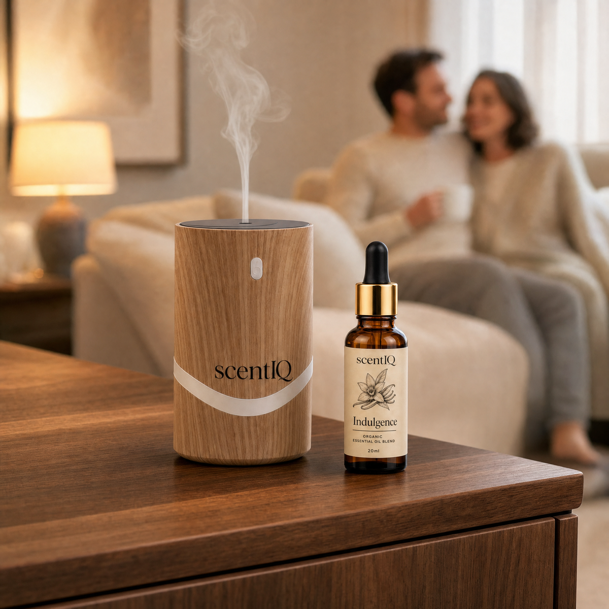 scentIQ Waterless Diffuser | Wood Grain